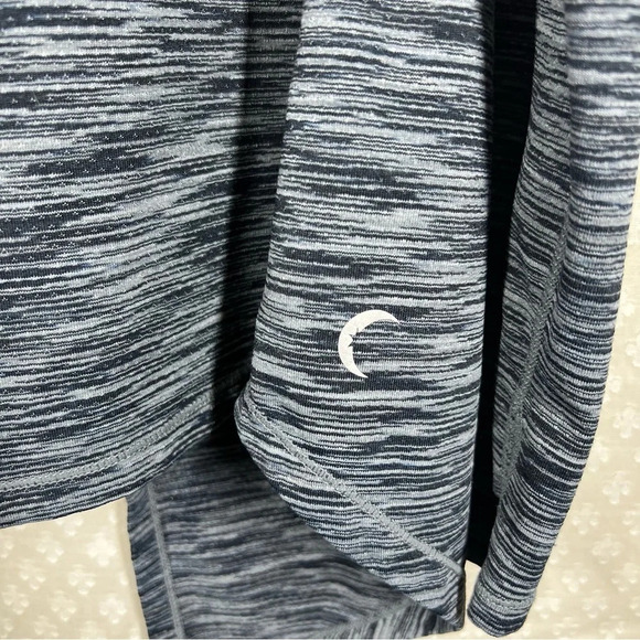 Zyia Blue Space Dye Open Twist Back Top - Picture 3 of 7